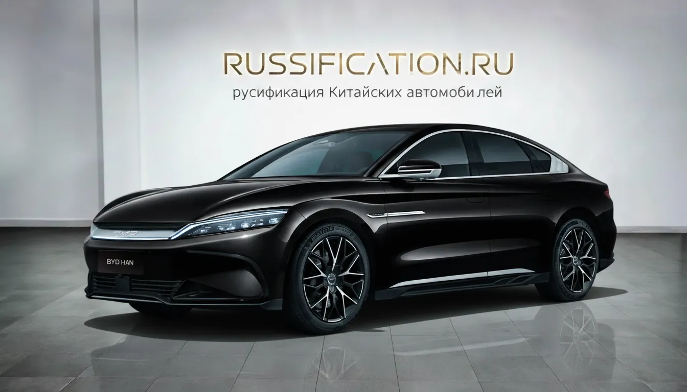 Русификация BYD Han в Москве - профессиональный перевод интерфейса BYD на русский язык