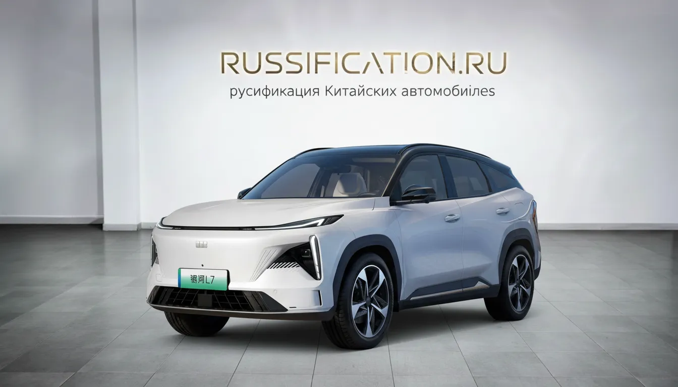 Русификация Geely Galaxy L7 в Москве - профессиональный перевод интерфейса китайского автомобиля Geely на русский язык